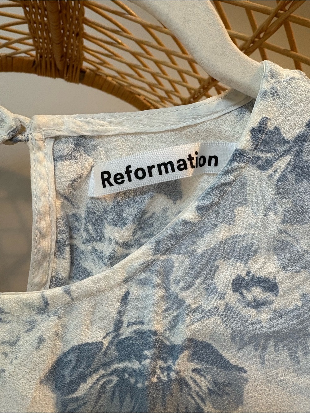Reformation Floral Open Back Midi Dress with Slit - Picture 6 of 9